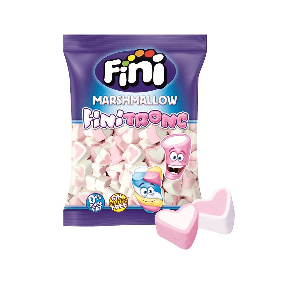Finitronc Coeurs en guimauve bicolores (l’unité)