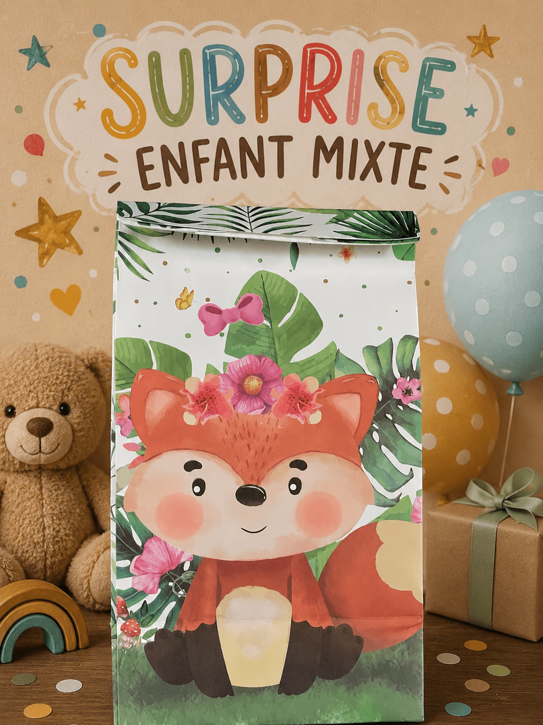 Petite Pochette surprise enfants mixte (renarde)